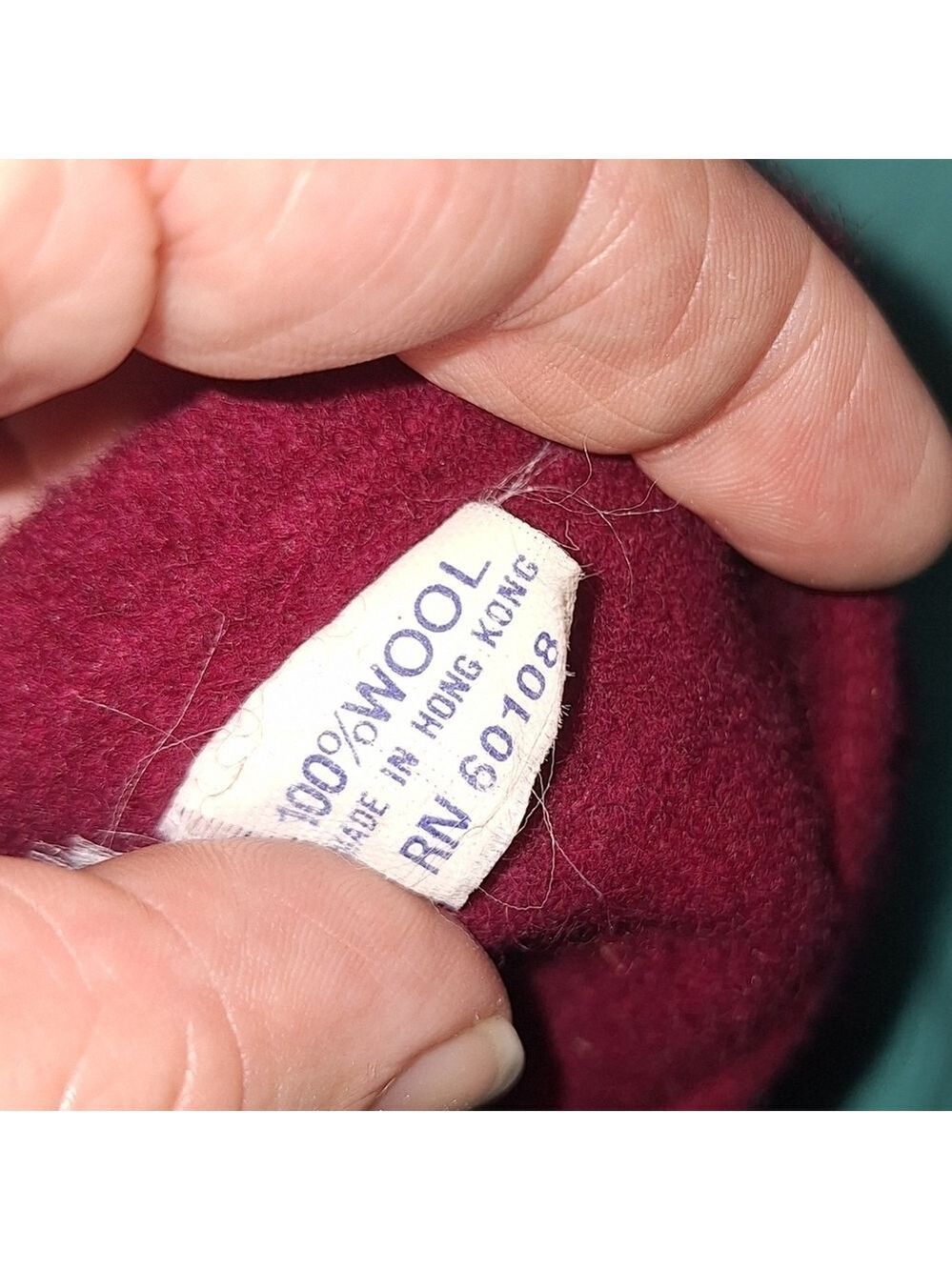 Vintage Wool Raspberry Beret One Size - Picture 4 of 4